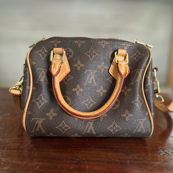 Louis Vuitton Handbags - Louis Vuitton Brown speedy 20 bandolier Monogram Handbag